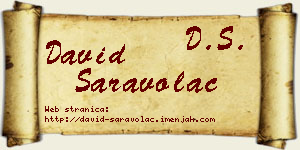 David Saravolac vizit kartica